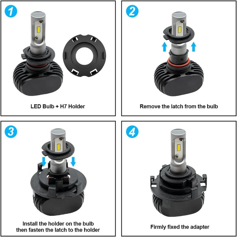 Mingrui test 2Pcs H7 LED Headlight Bulb Holder Retainers Adapter for Hyundai Tucson Ioniq Elantra GT H7 HID Headlight Bulb Spacer Holder Clip Retainers - Image 4